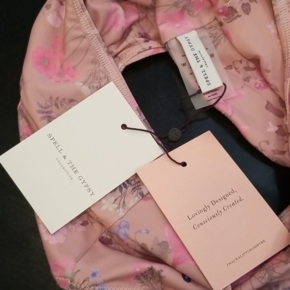 💕SPELL & THE GYPSY💕 Wild Bloom Crop Top ~ Blush Pink Small S NWT - Picture 15 of 16